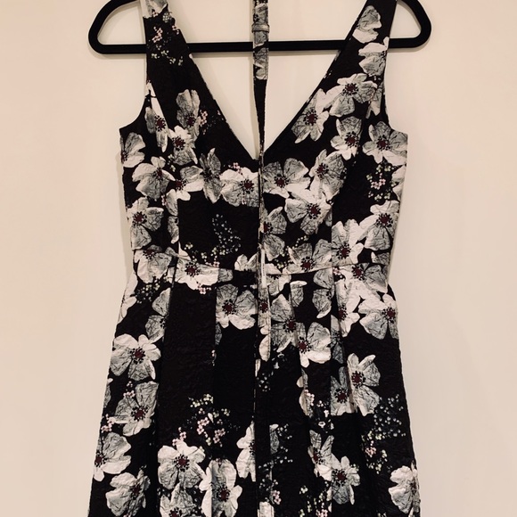 Erdem Printed Floral Jacquard Gaby Fit N Flare Dress w Pockets - Picture 9 of 15